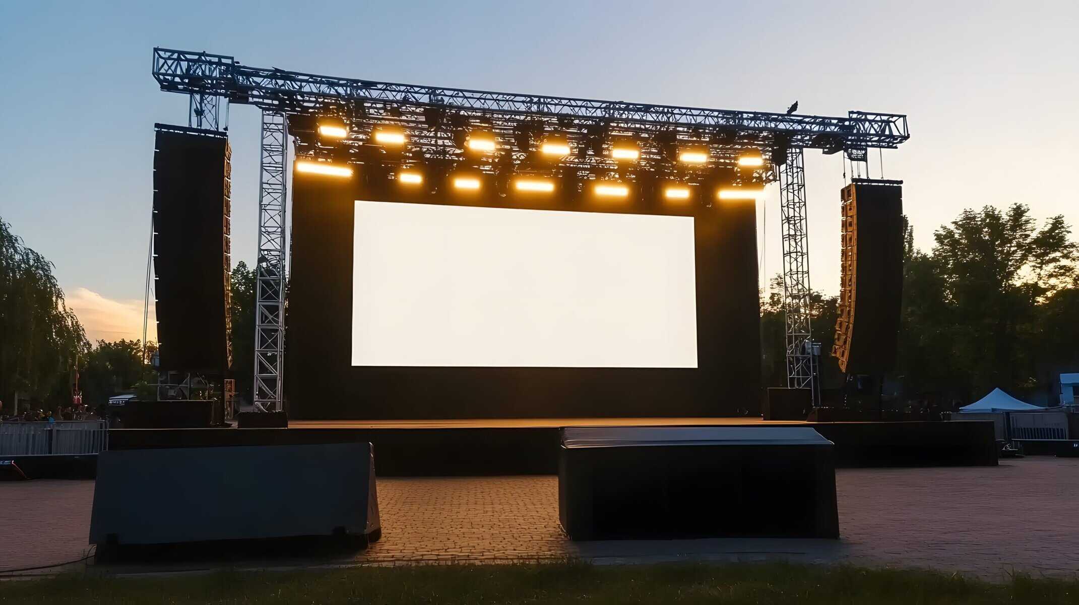 LED video wall installation