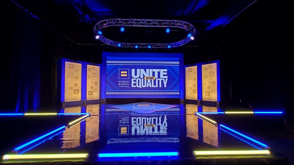 Live Virtual Event for Human Rights Campaign at TriVision Studios