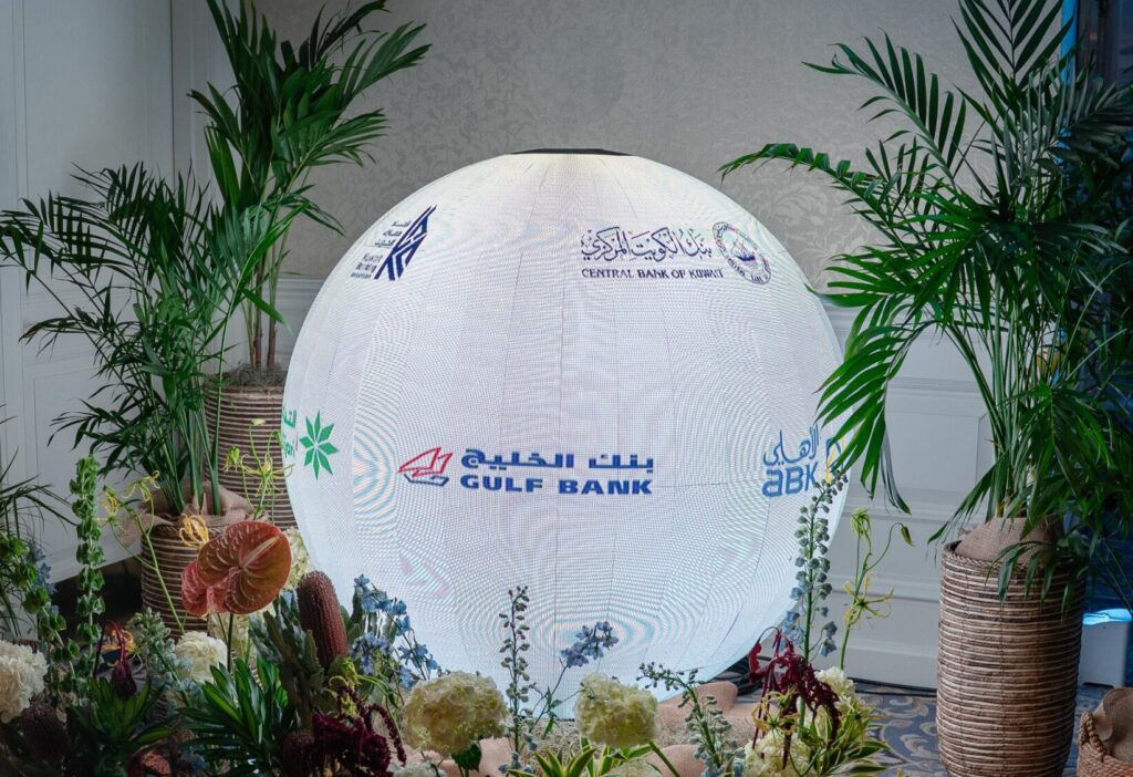 An LED Sphere Display by TriVision at the Waldorf Astoria hotel in Washington DC