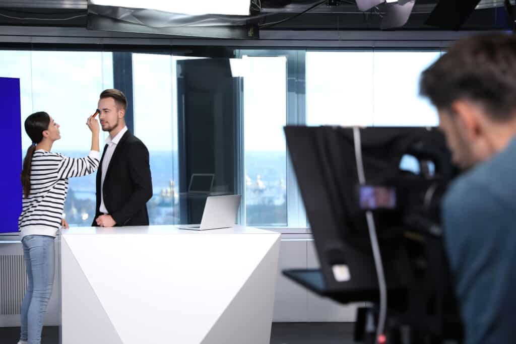 High-quality corporate video shoot for branding and marketing. Skilled crew, modern studio, and innovative techniques for impactful visuals.